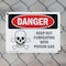 Signmission Keep Out Fumigating With Poison Gas Danger Sign, Plastic, 10in W x 7in L, 2PK OS-2PACK-DS-P-710-L-1401 - alternate 2